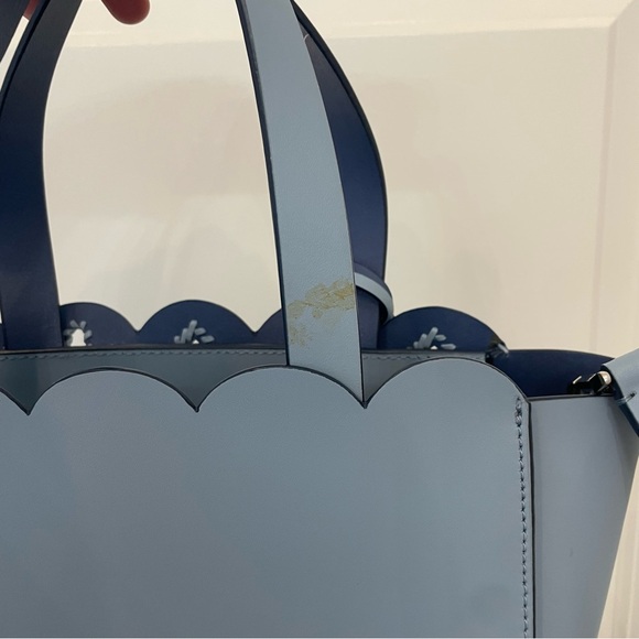 KATE SPADE Magnolia Street Mini Mina Eyelet Satchel - Pastel Blue - Picture 7 of 15